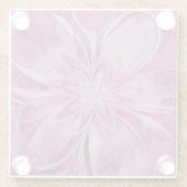 Einzigartig als Blume Glasuntersetzer (Rückseite)