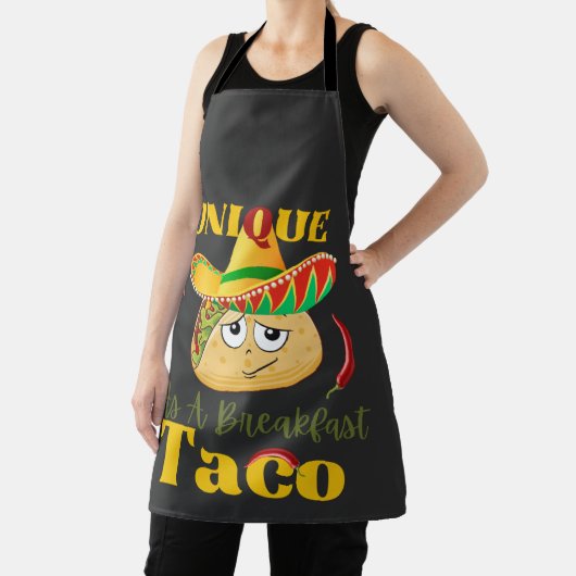 Einzigartig als Frühstück Taco Happy Lächeln Taco Schürze (InSitu)