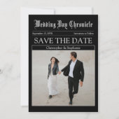 Einzigartig anpassbare Minimalistische QR Code Zei Save The Date (Vorderseite)