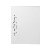 Einzigartig aus dem Schreibtisch des Schwarz-weiße Notizblock (Rotiert)