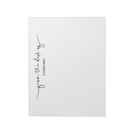 Einzigartig aus dem Schreibtisch des Schwarz-weiße Notizblock (Rotiert)