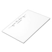 Einzigartig aus dem Schreibtisch des Schwarz-weiße Notizblock (angewinkelt)