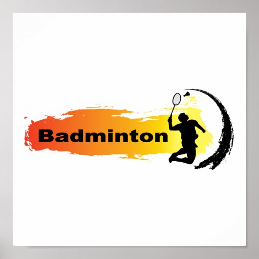 Einzigartig Badminton Poster (Vorne)