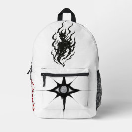 einzigartig bedruckter rucksack
