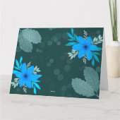 Einzigartig Dankeschön Karte mit Blume (Rückseite)