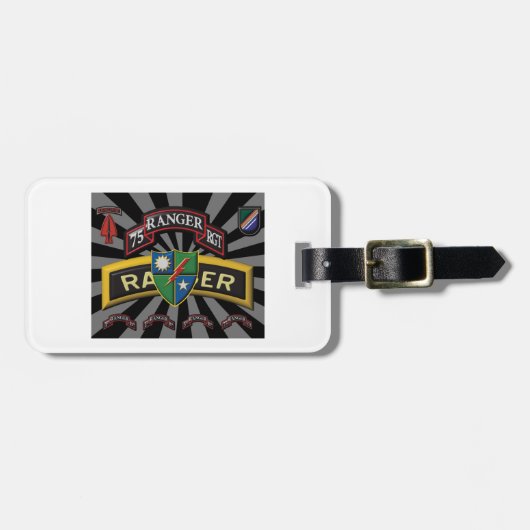 Einzigartig designtes 75. Ranger Regiment-Geschenk Gepäckanhänger (Vorderseite horizontal)