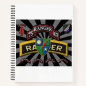 Einzigartig designtes 75. Ranger Regiment-Geschenk Notizblock (Vorderseite)
