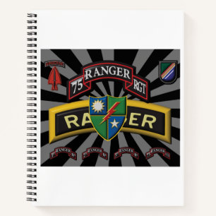 Einzigartig designtes 75. Ranger Regiment-Geschenk Notizblock