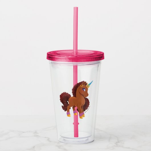 Einzigartig die Stehende Stolz des Einhorns Acryltrinkbecher (Vorderseite)