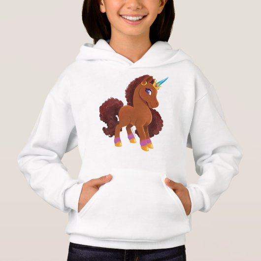 Einzigartig die Stehende Stolz des Einhorns Hoodie (Vorderseite)