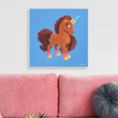 Einzigartig die Stehende Stolz des Einhorns Leinwanddruck (Insitu (Wohnzimmer))