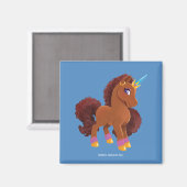 Einzigartig die Stehende Stolz des Einhorns Magnet (Vorderseite/Rückseite)