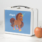 Einzigartig die Stehende Stolz des Einhorns Metall Brotdose (Beispiel)