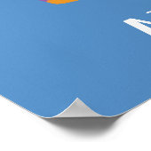 Einzigartig die Stehende Stolz des Einhorns Poster (Ecke)