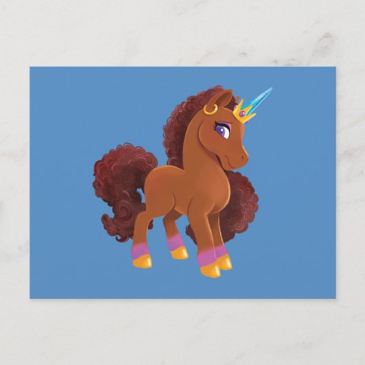 Einzigartig die Stehende Stolz des Einhorns Postkarte (Vorderseite)