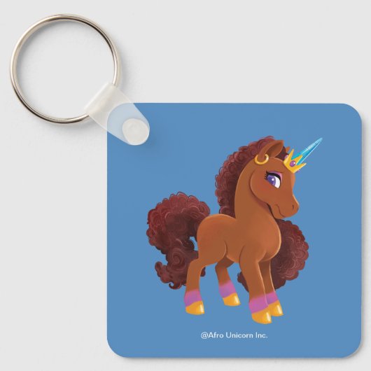 Einzigartig die Stehende Stolz des Einhorns Schlüsselanhänger (Vorderseite)