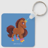 Einzigartig die Stehende Stolz des Einhorns Schlüsselanhänger (Rückseite)