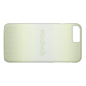 Einzigartig Elegant Einfach Personalisierter Grüne Case-Mate iPhone Hülle (Rückseite (Horizontal))