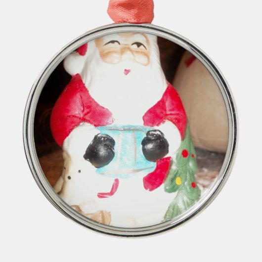 einzigartig, elegant, schick, modern, stilvoll, silbernes ornament (Vorne)