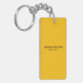 Einzigartig Elegant Schlicht Einfach Minimal Gelb Schlüsselanhänger (Vorderseite links)