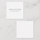 Einzigartig Elegant Schlicht Einfach Minimalistisc Begleitkarte (Vorne/Hinten)