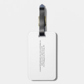 Einzigartig elegant Schlicht Gepäckanhänger (Rückseite vertikal)