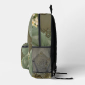 Einzigartig elegante Fantasy-Vögel Bedruckter Rucksack (Rechts)