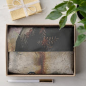 Einzigartig Eleganter Viktorianischer Goth Raven B Seidenpapier (Geschenk)