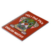 Einzigartig Englisch Mastiff hässliche Hunde Gesic Notizblock (Linke Seite)