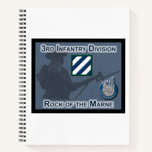 Einzigartig entworfene 3. Infanteriedivision-Gesch Notizblock