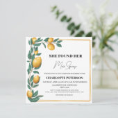 Einzigartig fand sie ihr Haupt-Squeeze-Brautparty Einladung (Stehend Vorderseite)