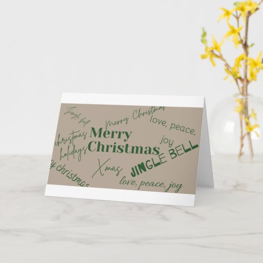 Einzigartig frohe Weihnachten Karte (Gelbe Blume)