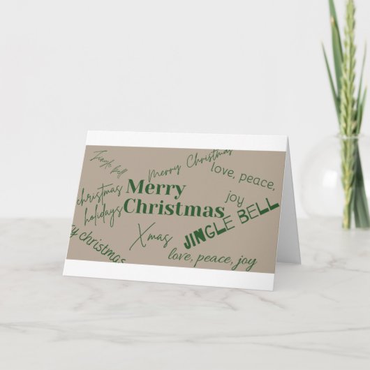 Einzigartig frohe Weihnachten Karte (Vorderseite)