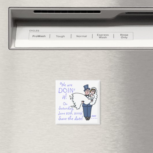 Einzigartig Funny Lowprice Save the Date Magnet (In Situ (Geschirrspüler))