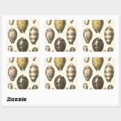 Einzigartig geformte Muscheln Quadratischer Aufkleber (Blatt)