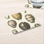 Einzigartig geformte Seashells Rechteckiger Pappuntersetzer (angewinkelt)