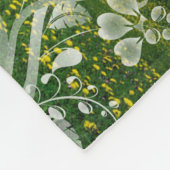 Einzigartig gestaltete Surreal Peace and Liebe Art Fleecedecke (Ecke)