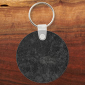 Einzigartig graue Monogramm-Bezeichnung Erstkallig Schlüsselanhänger (Rückseite)