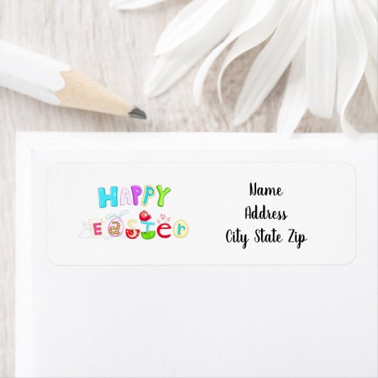 EINZIGARTIG **HAPPY EASTER** *ADRESSE-ETIKETT* (Insitu)