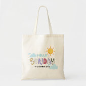 Einzigartig "Hello Sunday" Tragetasche (Vorne)