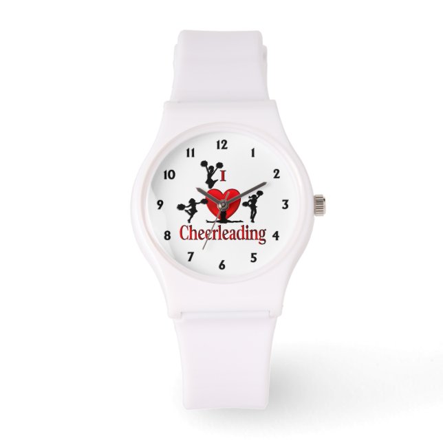 Einzigartig I Herz Cheerleader Armbanduhr (Vorderseite)