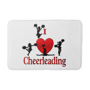 Einzigartig I Herz Cheerleader Badematte