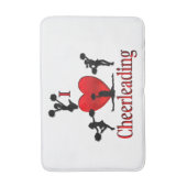 Einzigartig I Herz Cheerleader Badematte (Vorderseite Vertikal)