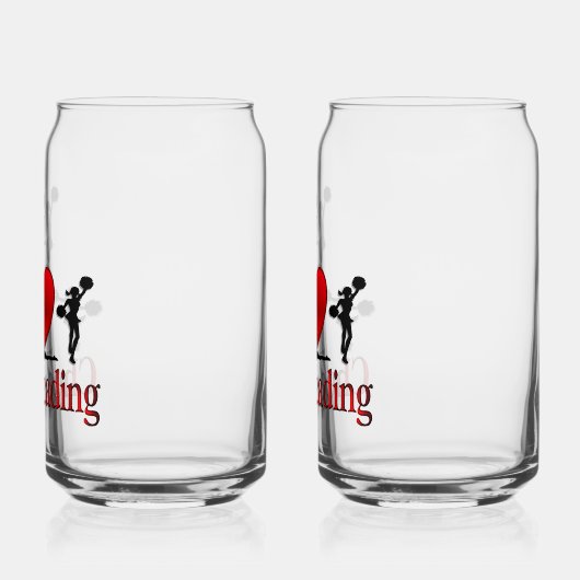 Einzigartig I Herz Cheerleader Dosenglas (Links)