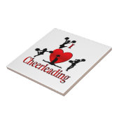 Einzigartig I Herz Cheerleader Fliese (Seite)