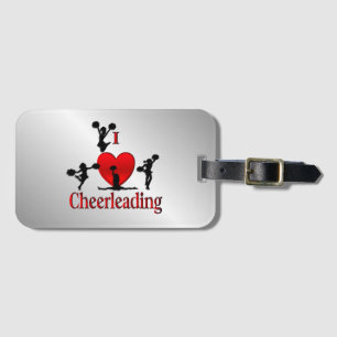 Einzigartig I Herz Cheerleader Gepäckanhänger