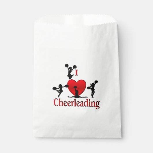 Einzigartig I Herz Cheerleader Geschenktütchen (Vorderseite)