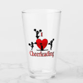 Einzigartig I Herz Cheerleader Glas (Vorderseite)