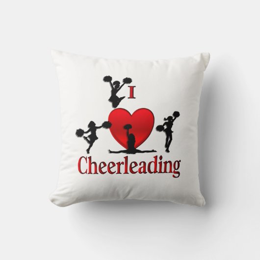 Einzigartig I Herz Cheerleader Kissen (Vorderseite)