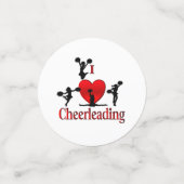 Einzigartig I Herz Cheerleader Konfetti (Klein Vorderseite)
